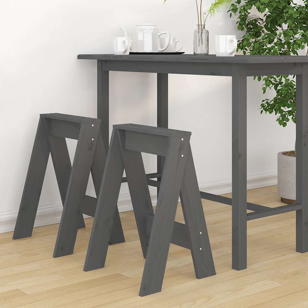 Taburetes 2 uds madera maciza de pino marrón miel 40x40x45 cm
