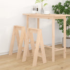 Taburetes 2 uds madera maciza de pino marrón miel 40x40x45 cm
