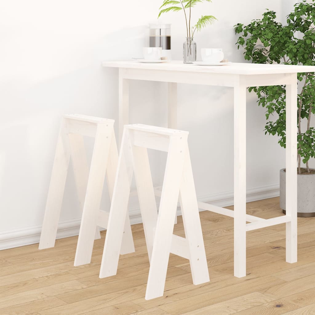 Taburetes 2 uds madera maciza de pino marrón miel 40x40x45 cm