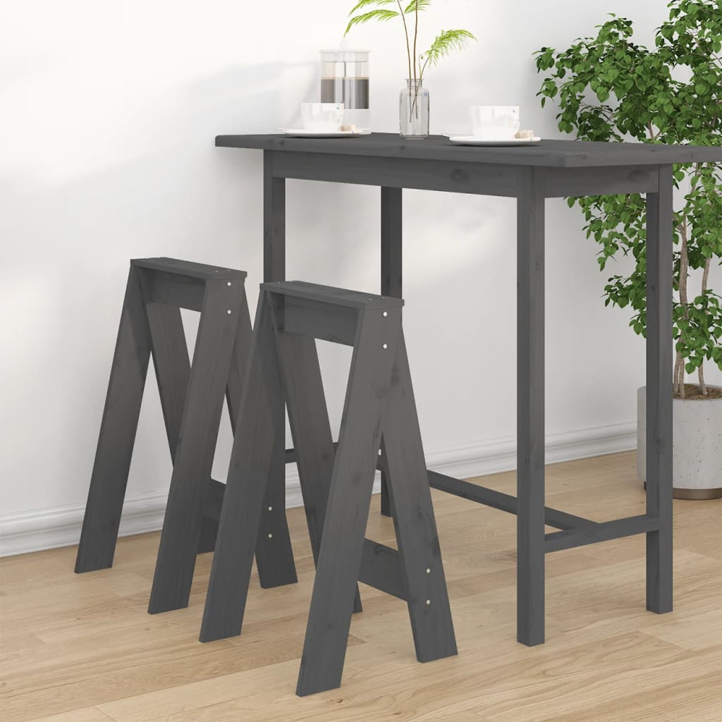 Taburetes 2 uds madera maciza de pino marrón miel 40x40x45 cm
