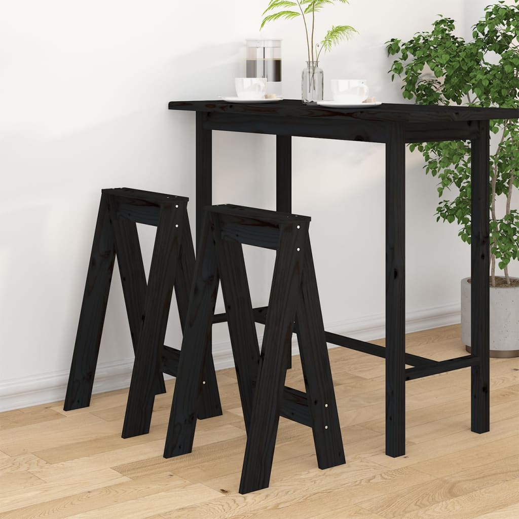 Taburetes 2 uds madera maciza de pino marrón miel 40x40x45 cm