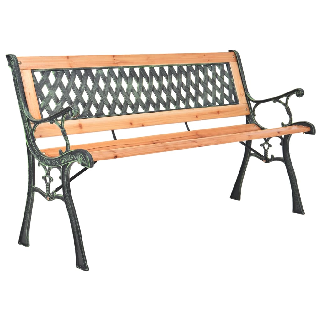 Banco de jardín acero gris 120 cm
