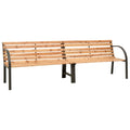 Banco doble de jardín madera maciza de abeto 225 cm