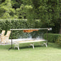Stainless steel barbecue tray, silver, 118x42x30.5 cm