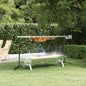 Stainless steel barbecue tray, silver, 118x42x30.5 cm
