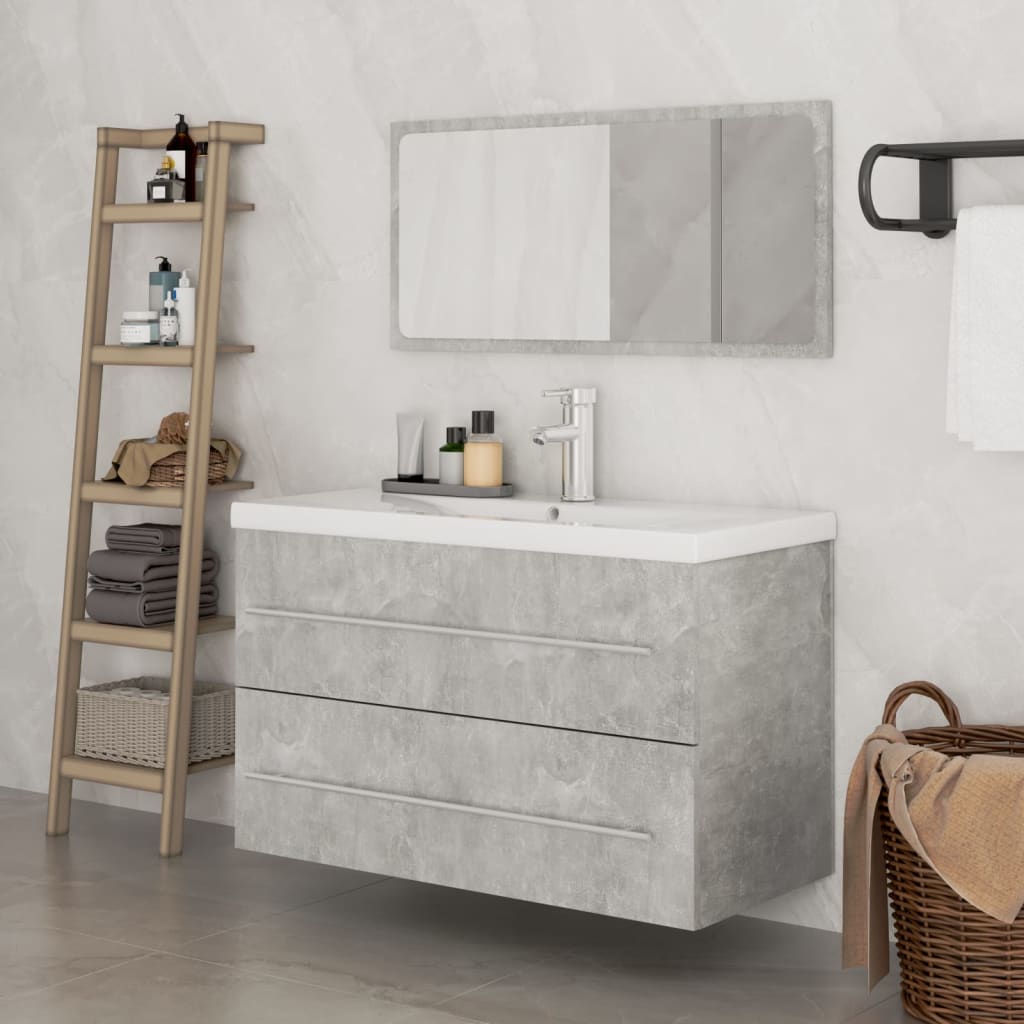 Conjunto de muebles de baño 3 piezas color roble Sonoma
