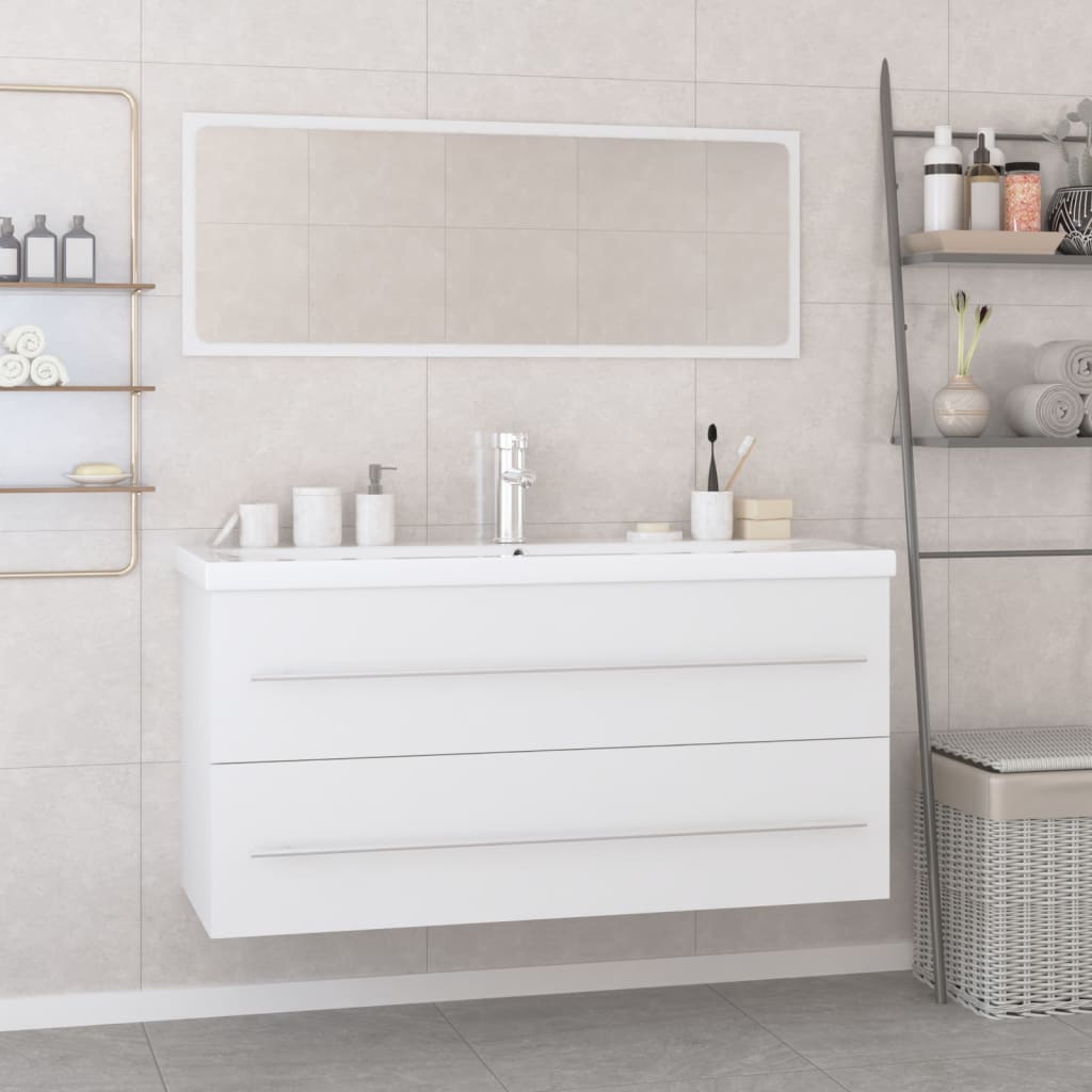 Conjunto de muebles de baño 3 piezas color roble Sonoma