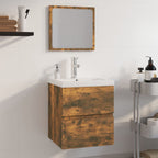 Conjunto de muebles de baño 3 piezas color roble Sonoma