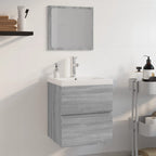 Conjunto de muebles de baño 3 piezas color roble Sonoma