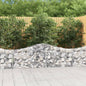 Cesto de gabião em forma de arco, ferro galvanizado 100x30x40/60 cm