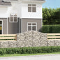 Gabion basket arc shape galvanized iron 100x30x40/60 cm