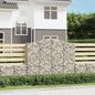 Gabion basket arc shape galvanized iron 100x30x40/60 cm