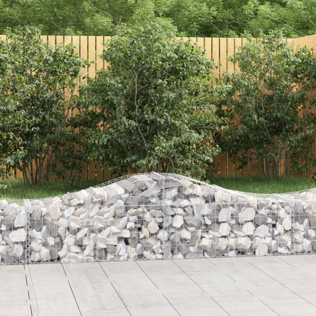 Gabion basket arc shape galvanized iron 100x30x40/60 cm