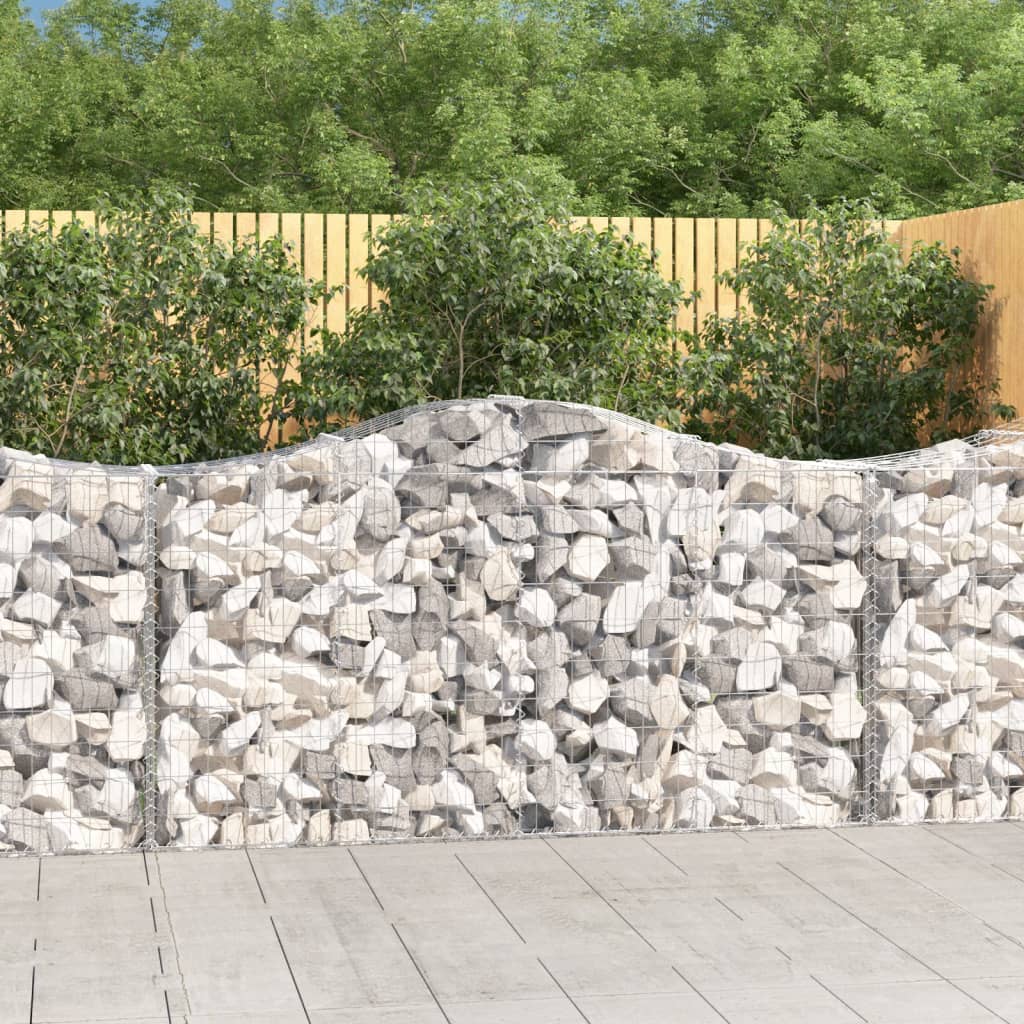 Gabion basket arc shape galvanized iron 100x30x40/60 cm