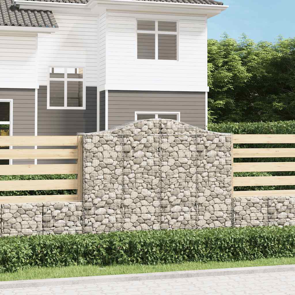 Gabion basket arc shape galvanized iron 100x30x40/60 cm