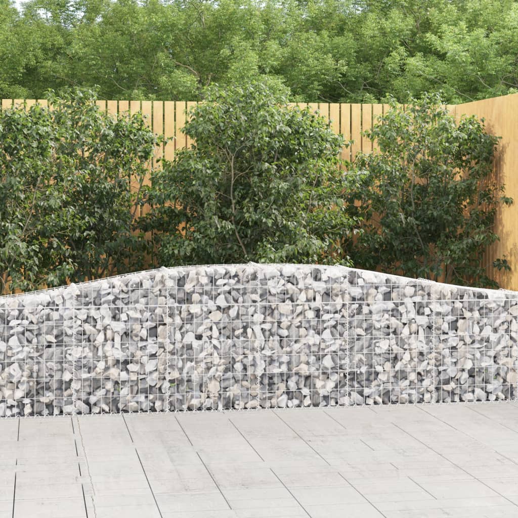 Gabion basket arc shape galvanized iron 100x30x40/60 cm