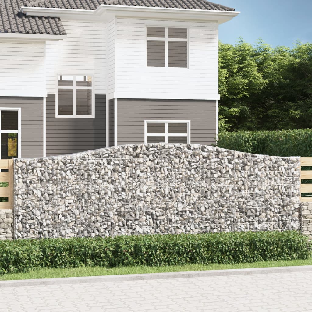 Gabion basket arc shape galvanized iron 100x30x40/60 cm