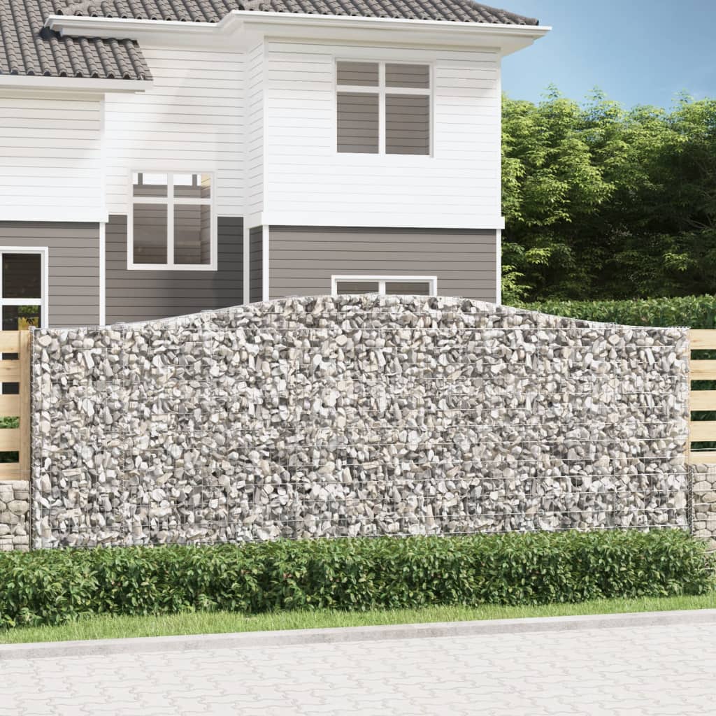 Gabion basket arc shape galvanized iron 100x30x40/60 cm