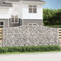 Gabion basket arc shape galvanized iron 100x30x40/60 cm
