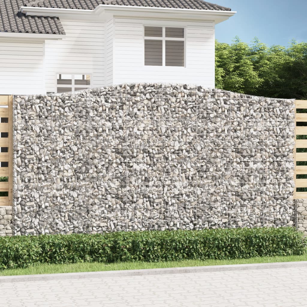 Gabion basket arc shape galvanized iron 100x30x40/60 cm
