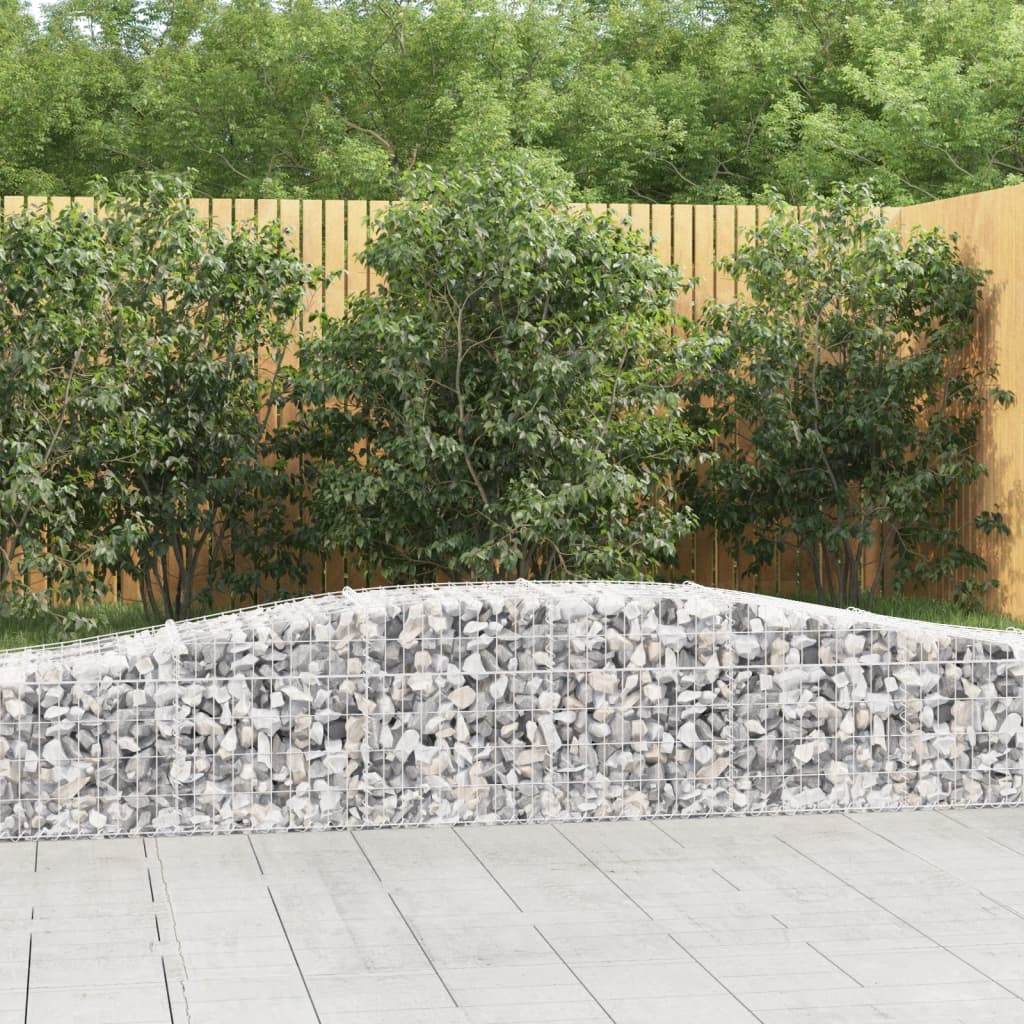 Gabion basket arc shape galvanized iron 100x30x40/60 cm