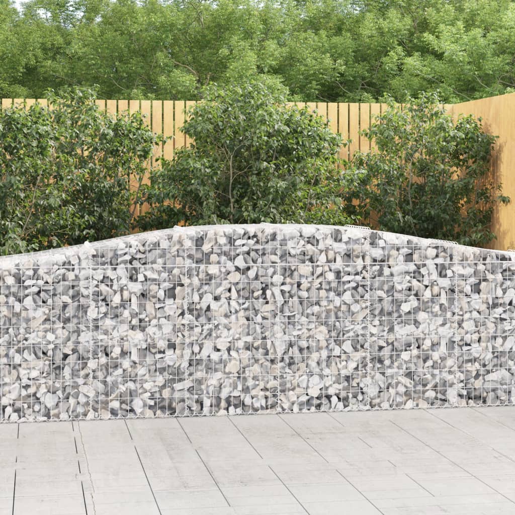 Gabion basket arc shape galvanized iron 100x30x40/60 cm