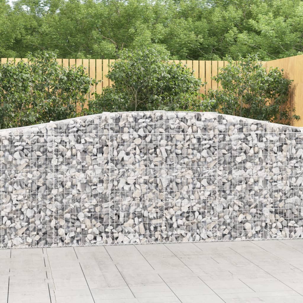 Gabion basket arc shape galvanized iron 100x30x40/60 cm