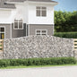 Gabion basket arc shape galvanized iron 100x30x40/60 cm