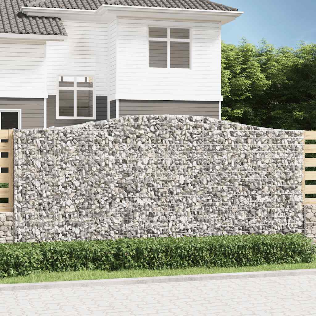 Gabion basket arc shape galvanized iron 100x30x40/60 cm