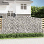 Gabion basket arc shape galvanized iron 100x30x40/60 cm