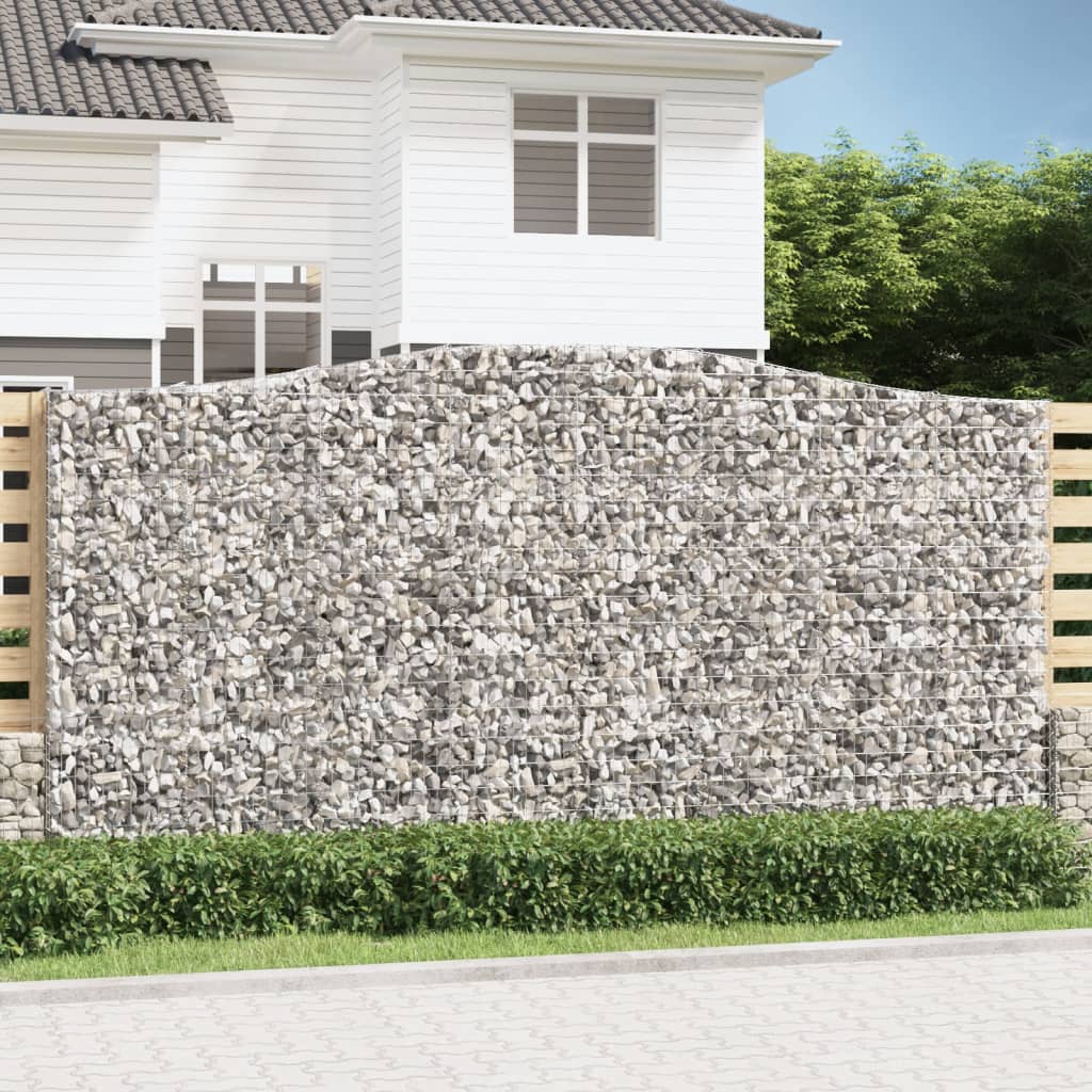 Gabion basket arc shape galvanized iron 100x30x40/60 cm