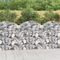 Cesto de gabião em forma de arco, ferro galvanizado 100x30x40/60 cm