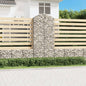 Cesto de gabião em forma de arco, ferro galvanizado 100x30x40/60 cm