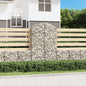 Cesto de gabião em forma de arco, ferro galvanizado 100x30x40/60 cm