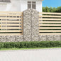 Cesto de gabião em forma de arco, ferro galvanizado 100x30x40/60 cm