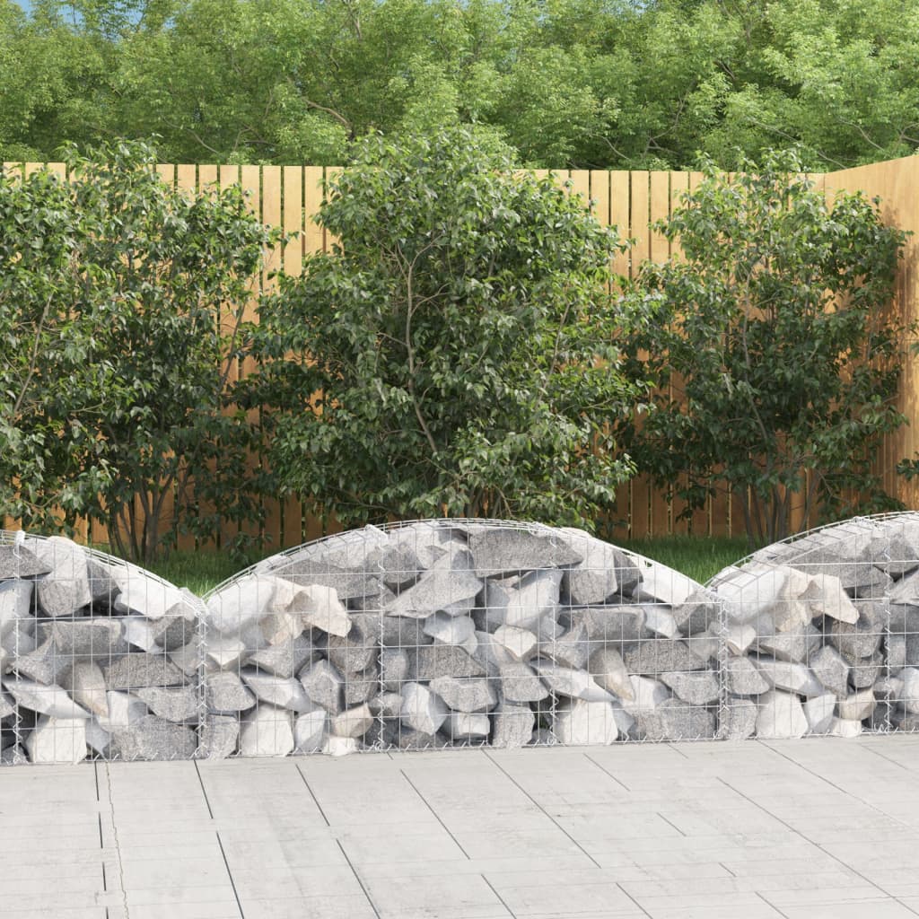 Gabion basket arc shape galvanized iron 100x30x40/60 cm