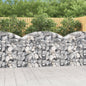 Cesto de gabião em forma de arco, ferro galvanizado 100x30x40/60 cm