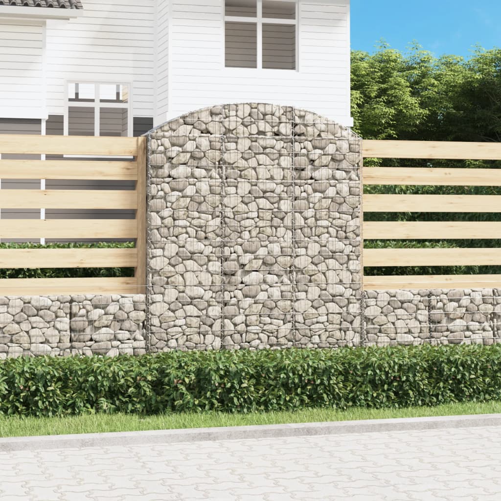 Gabion basket arc shape galvanized iron 100x30x40/60 cm