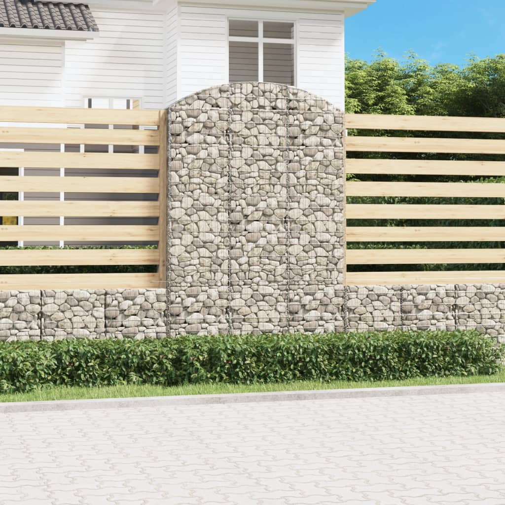 Gabion basket arc shape galvanized iron 100x30x40/60 cm