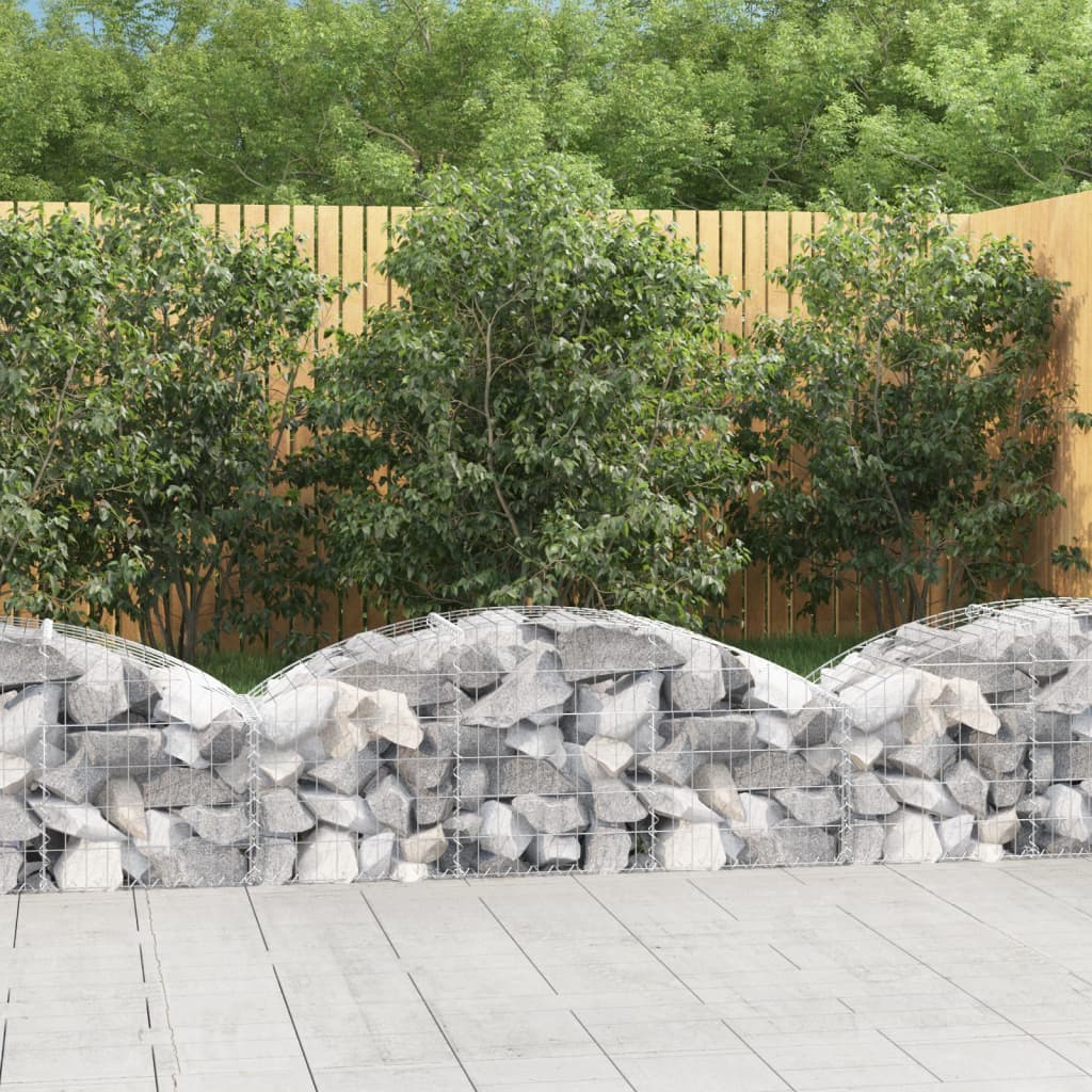 Gabion basket arc shape galvanized iron 100x30x40/60 cm
