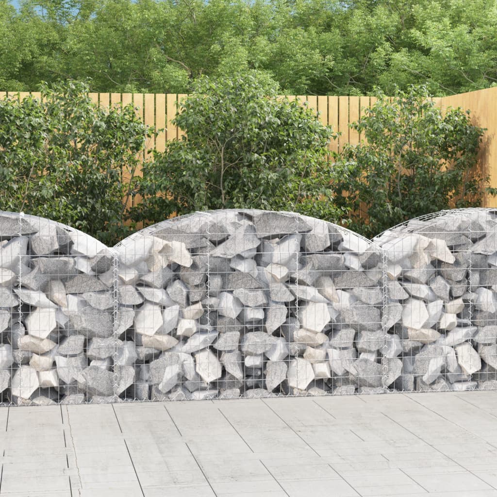 Gabion basket arc shape galvanized iron 100x30x40/60 cm
