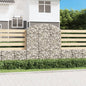 Gabion basket arc shape galvanized iron 100x30x40/60 cm