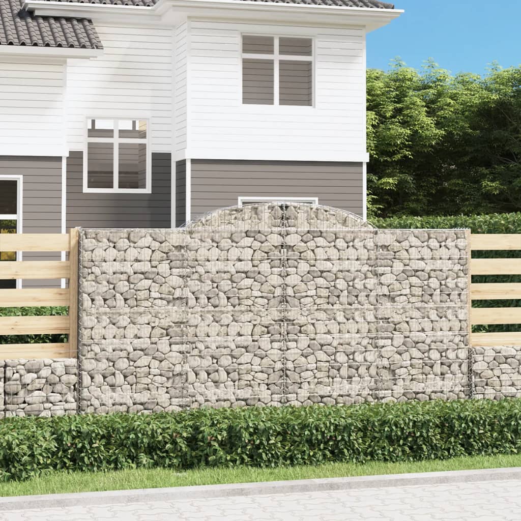 Gabion basket arc shape galvanized iron 100x30x40/60 cm