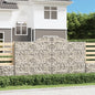 Gabion basket arc shape galvanized iron 100x30x40/60 cm