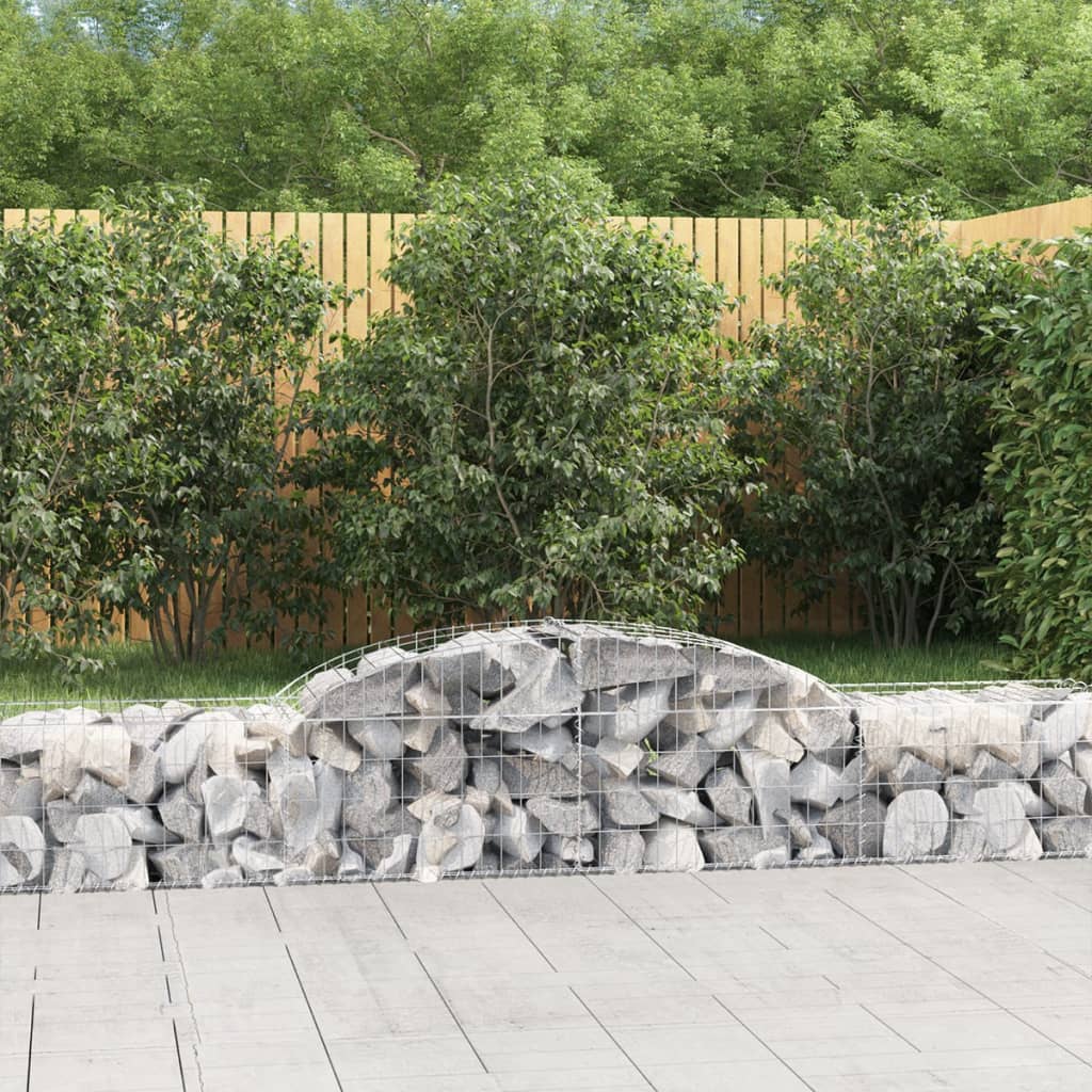 Gabion basket arc shape galvanized iron 100x30x40/60 cm
