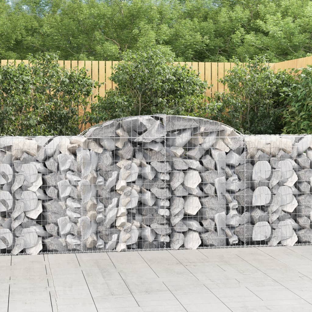 Gabion basket arc shape galvanized iron 100x30x40/60 cm