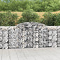 Gabion basket arc shape galvanized iron 100x30x40/60 cm