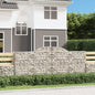 Gabion basket arc shape galvanized iron 100x30x40/60 cm