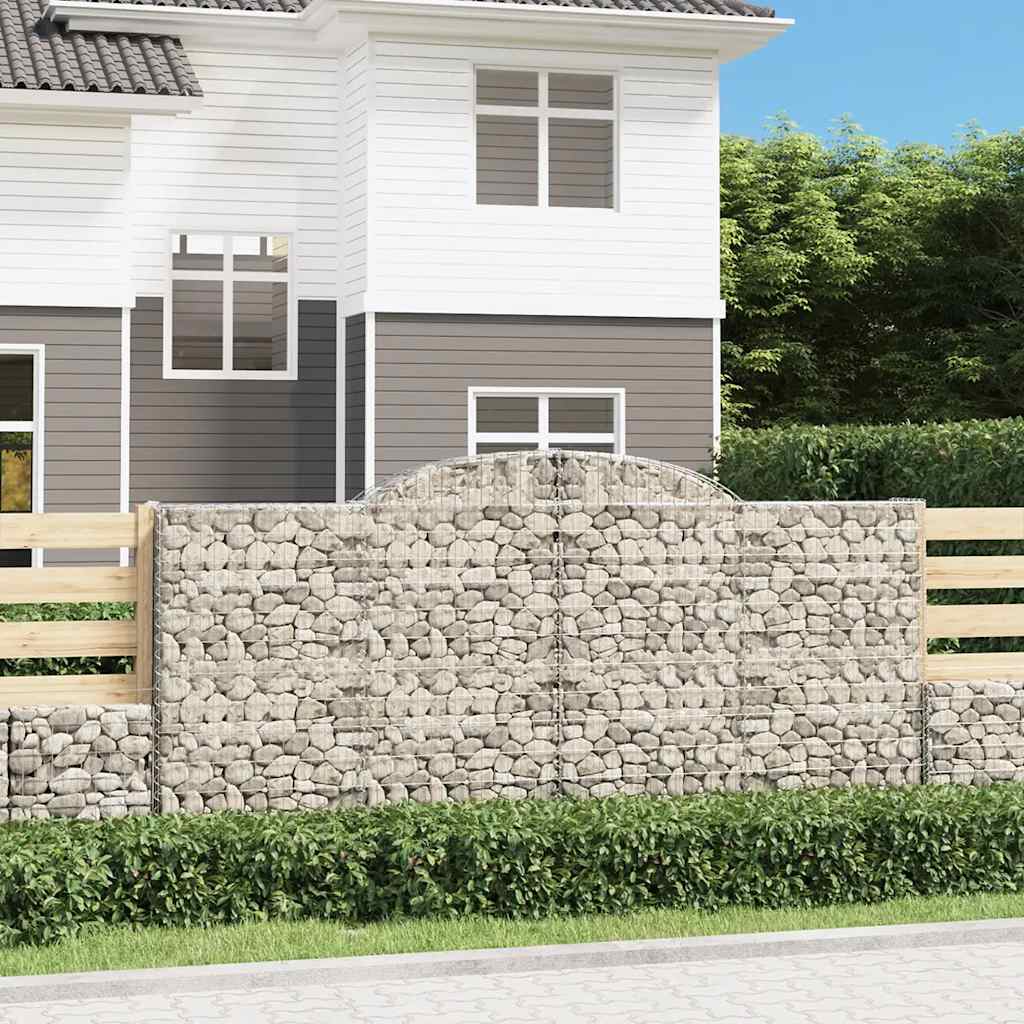 Gabion basket arc shape galvanized iron 100x30x40/60 cm