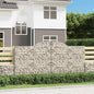 Gabion basket arc shape galvanized iron 100x30x40/60 cm